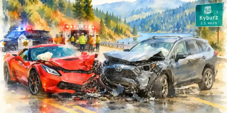 Head-On Crash on Highway 50 Injures Drivers Near Kyburz