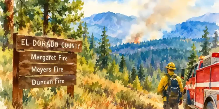 Three Small Wildfires Reported in El Dorado County
